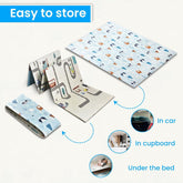 Reversible baby play mat
